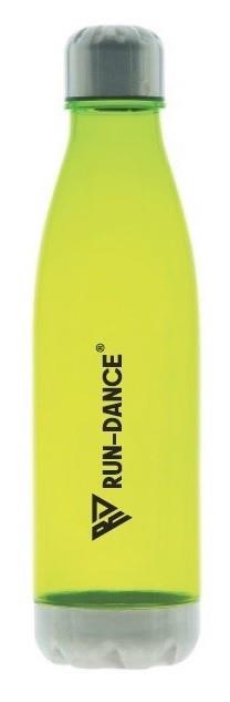 Sportovní lahev RUN-DANCE reflexní zelená, průsvitná