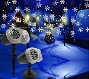 LED vánoční projektor IQ-LI 3D SNOW