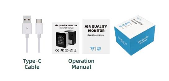 Měřič kvality vzduchu a CO2 - model IQ-PG wifi